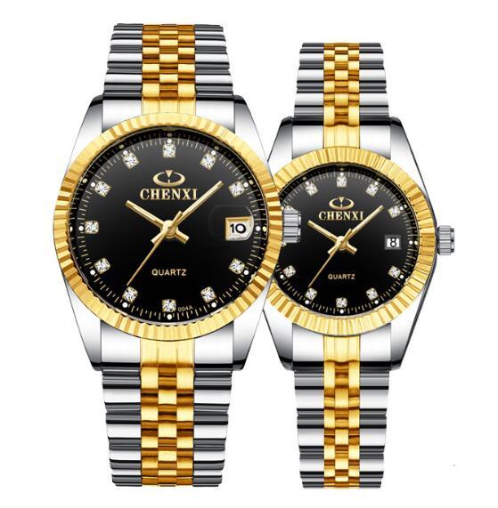 Golden couple watch men