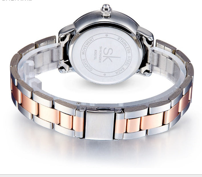 Rose Gold Alloy Women's Quartz Watch