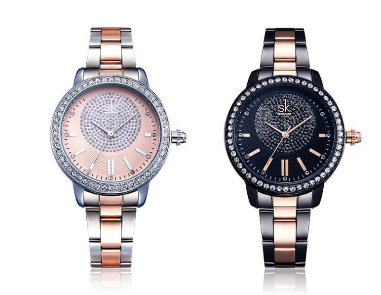 Rose Gold Alloy Women's Quartz Watch