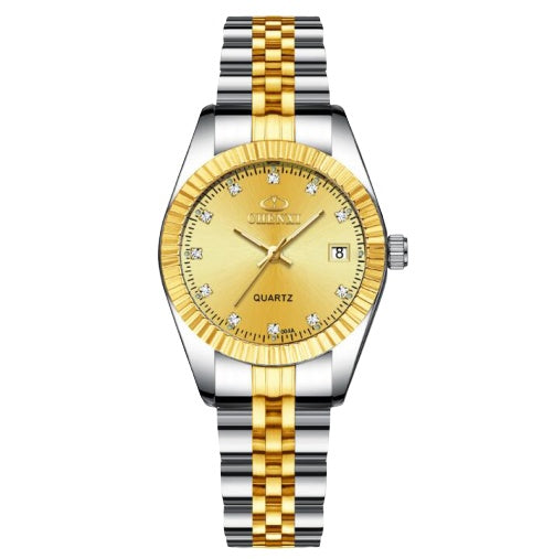 Golden couple watch men