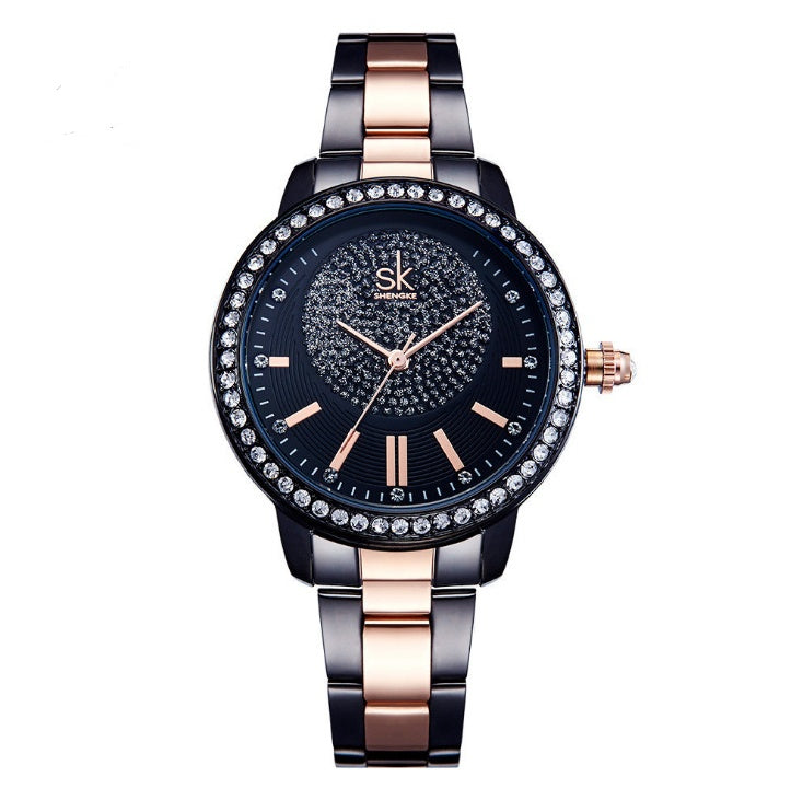 Rose Gold Alloy Women's Quartz Watch