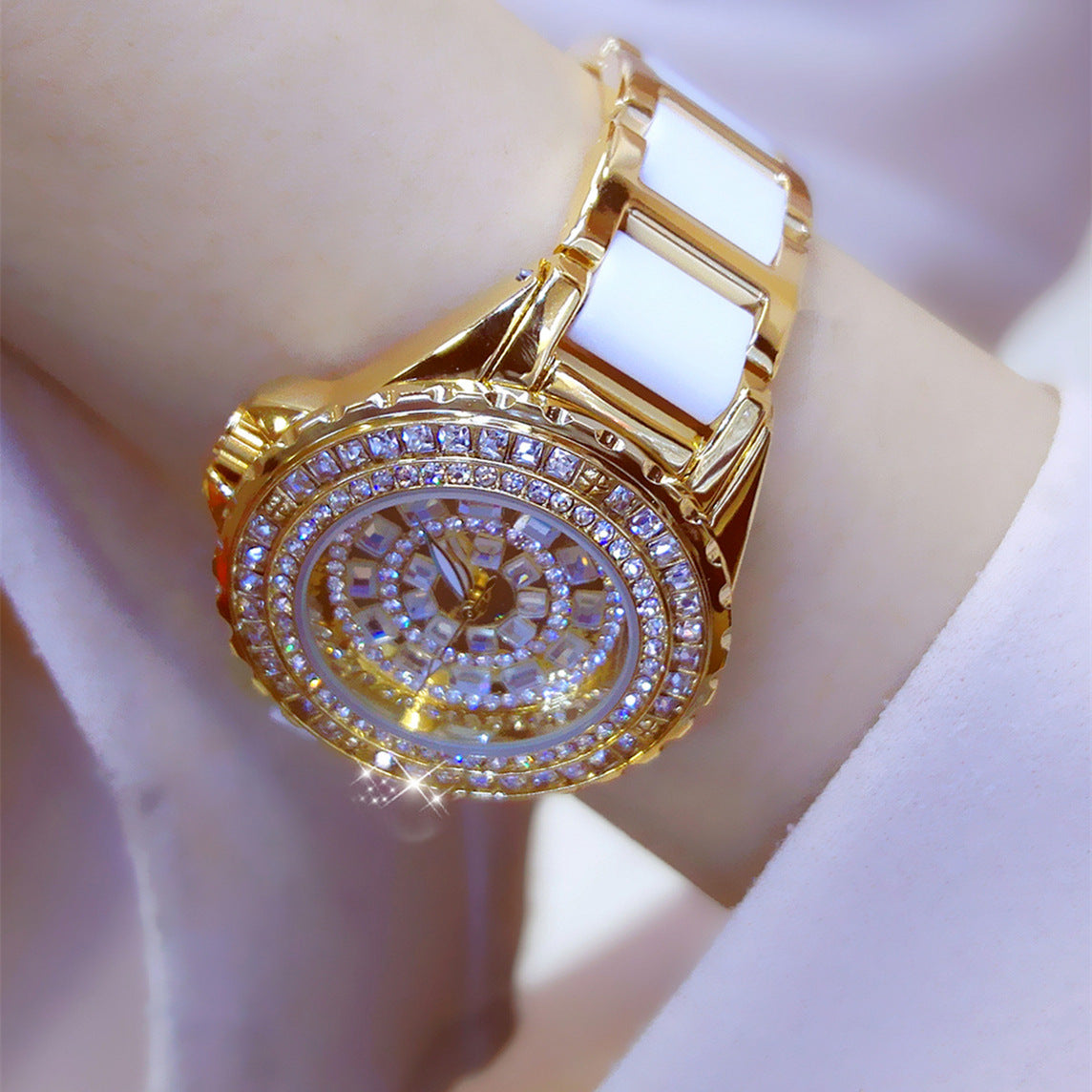 Women's Fashion Simple Full Diamond Watch